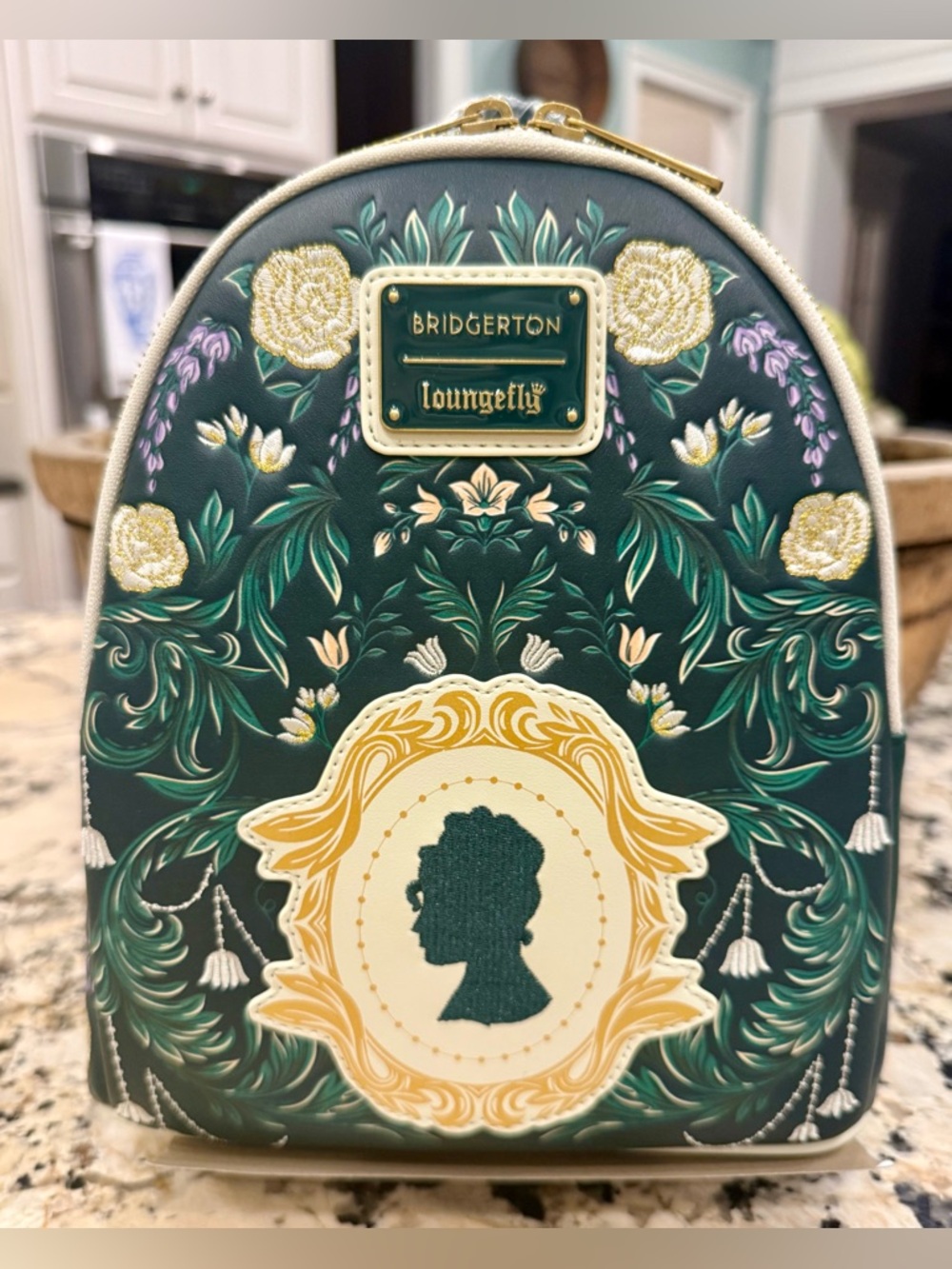 NWT Loungefly Bridgerton Silhouette Floral Mini Backpack